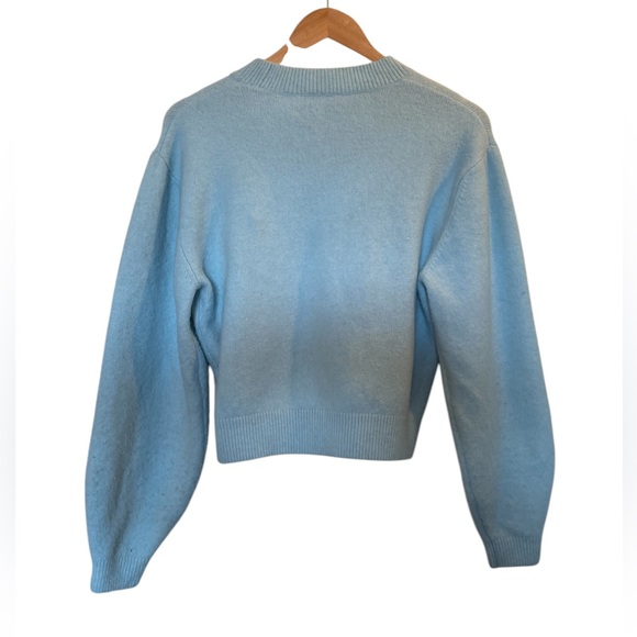 & OTHER STORIES Sky Blue Crew Neck Sweater - Size Small - Picture 4 of 12